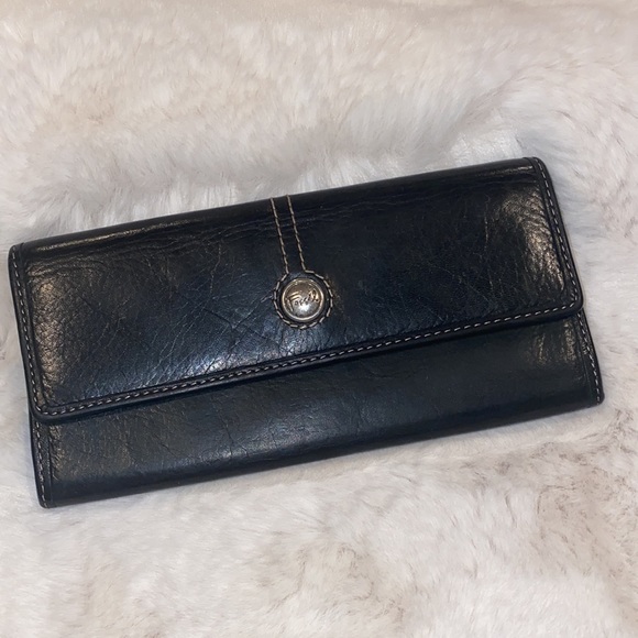 Fossil Handbags - Fossil Black Wallet